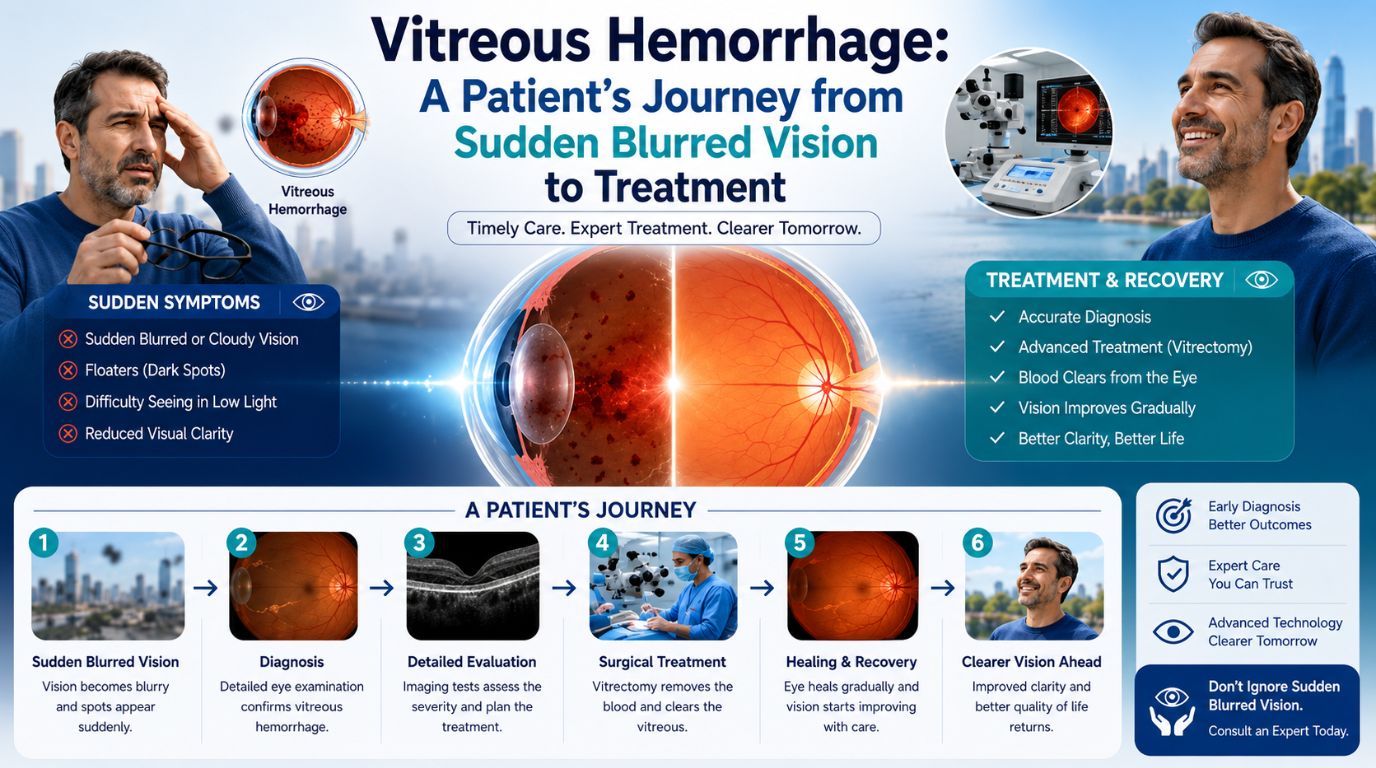 Vitreous Hemorrhage: A Patient’s Journey from Sudden Blurred Vision to Treatment